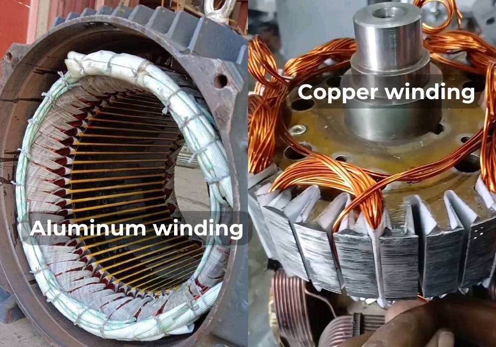 cooper vs aluminum motor winding 1